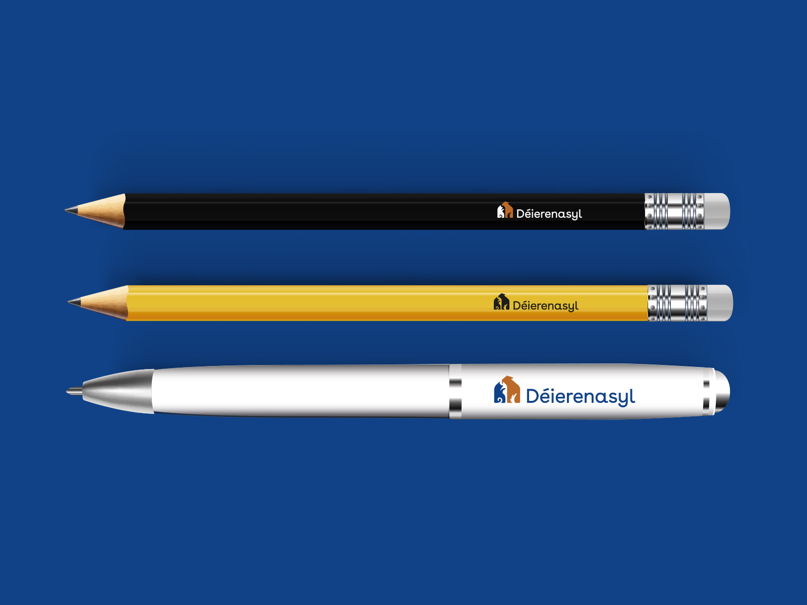 Kugelschreiber und Bleistifte mit Logo