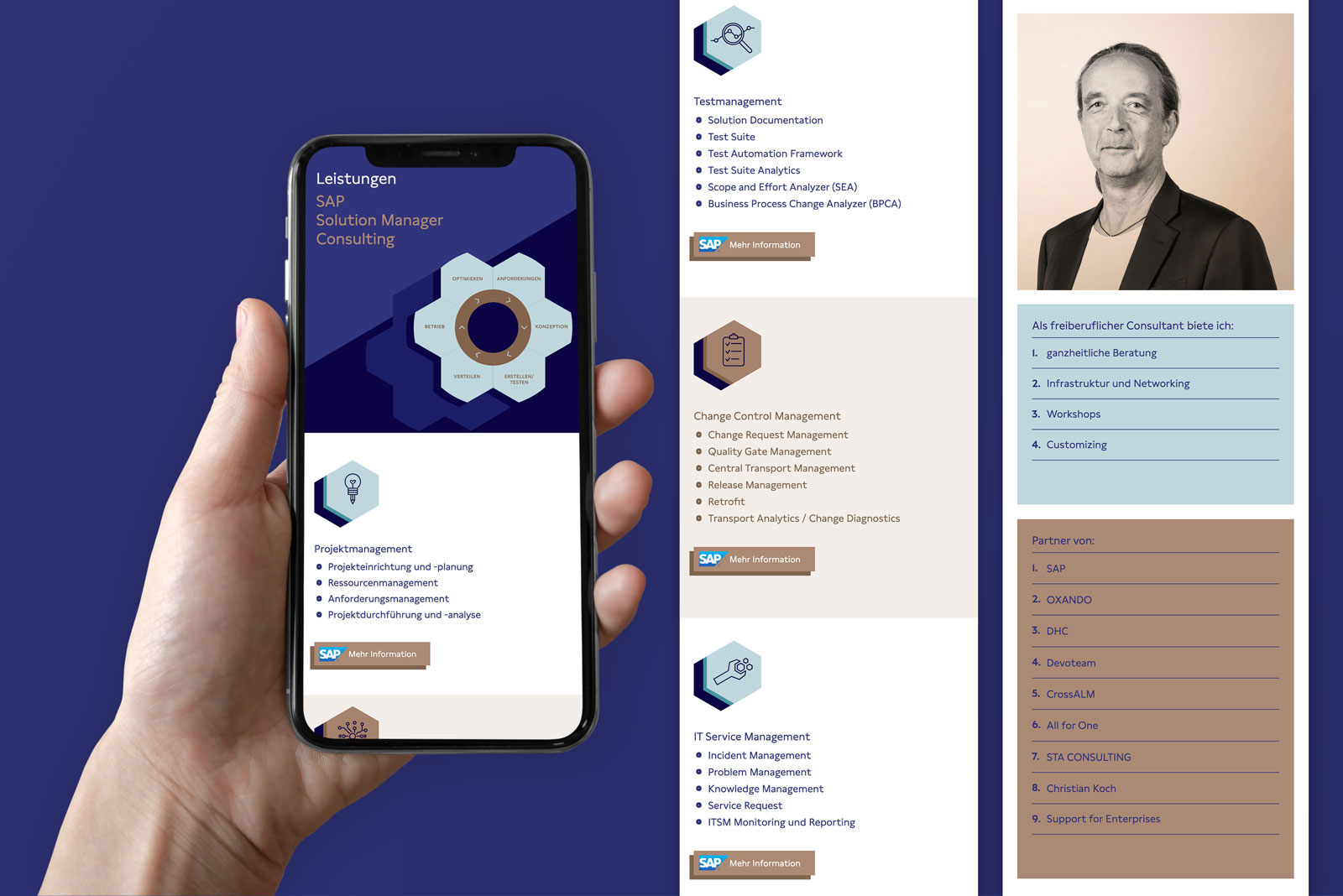 Mobile Webseite Jürgen Biermann SAP Solution Manager Consulting