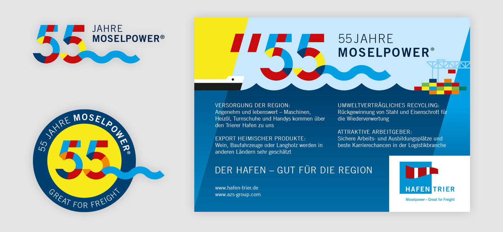 Jubiläums-Branding Hafen Trier