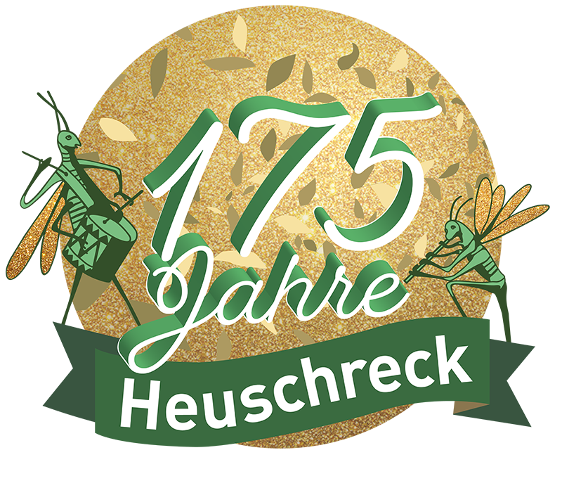 Emblem für das Jubiläum "175 Jahre" Heuschreck