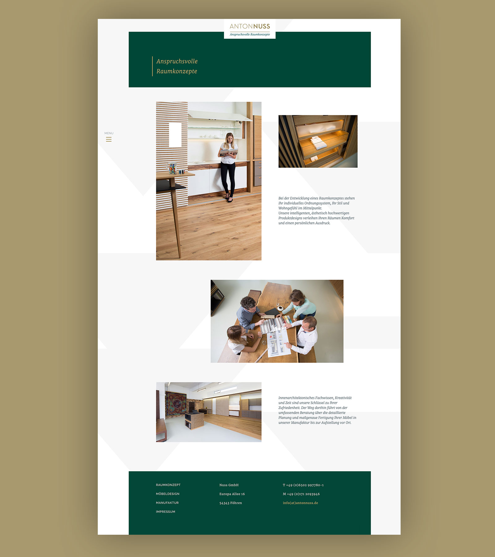 ANTON NUSS Onlinepräsenz