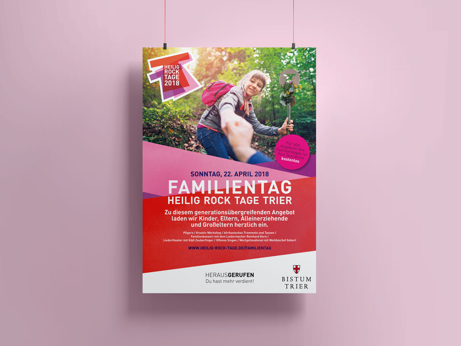 Poster Familientag, Heilig Rock Tage