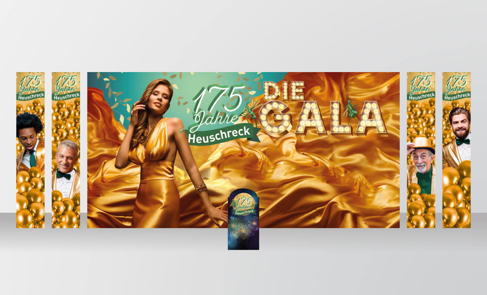 Komplettes Bühnenbild des KG Heuschreck e. V.