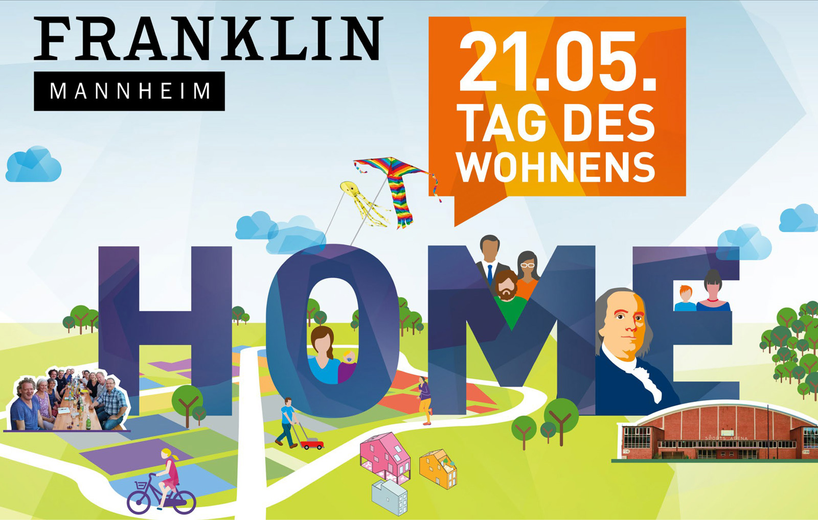 Franklin Plakat "Tag des Wohnens"