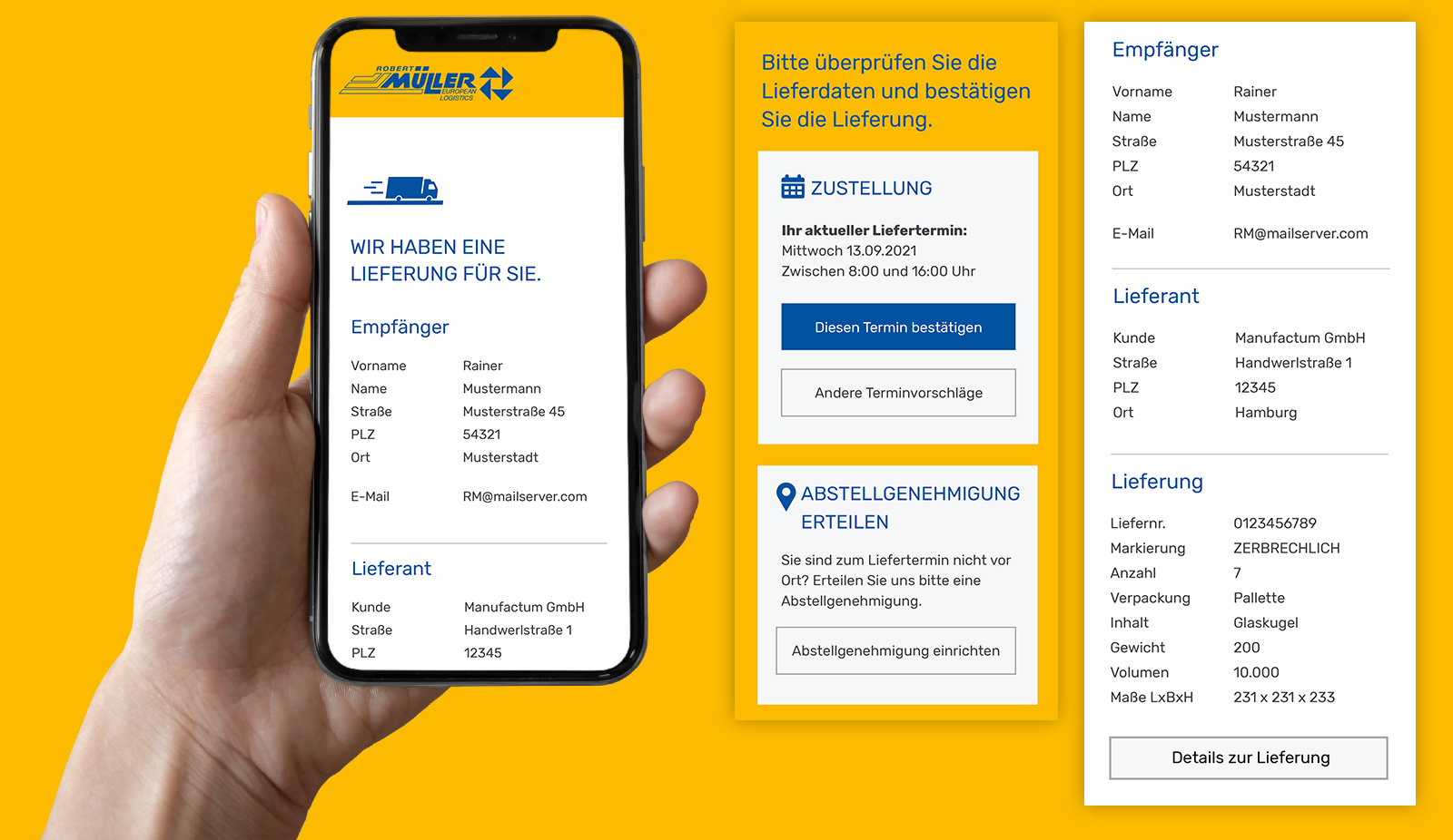 Robert Müller Website Mobil