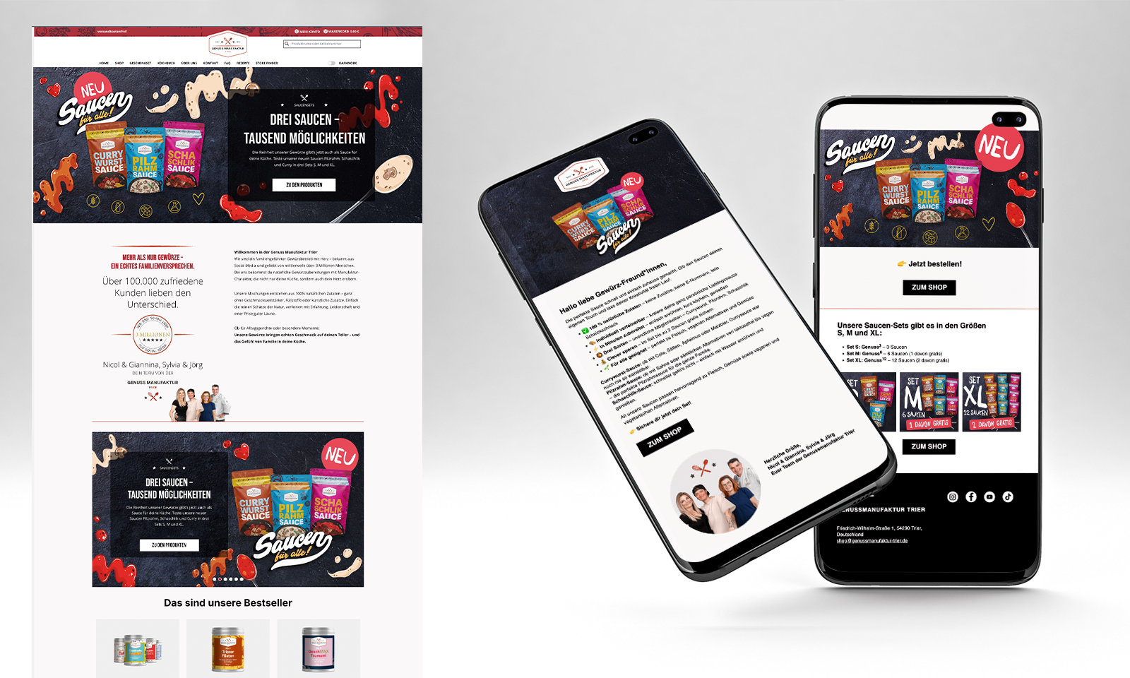 Genussmanufaktur Webshop & Newsletter