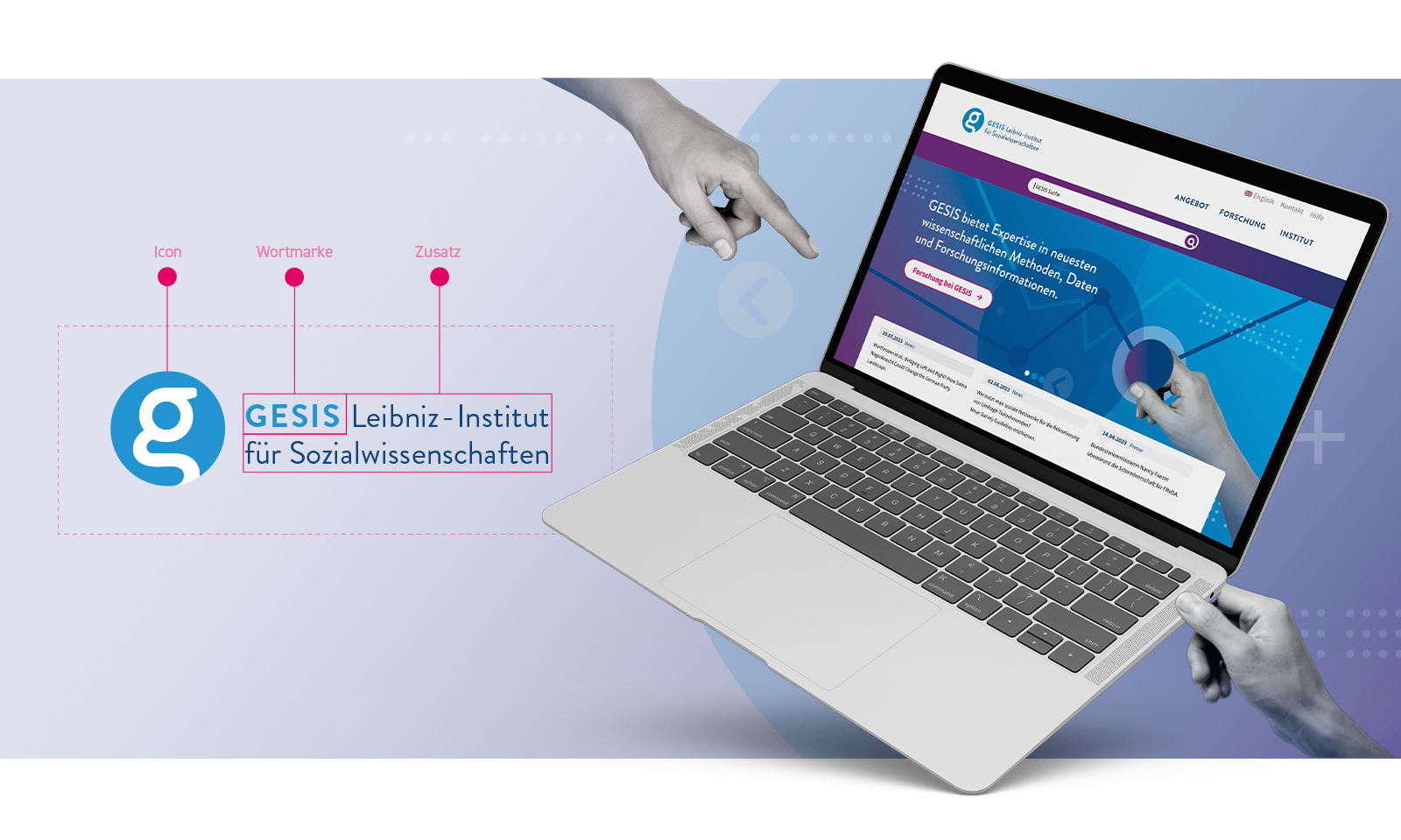 gesis Logo und Website